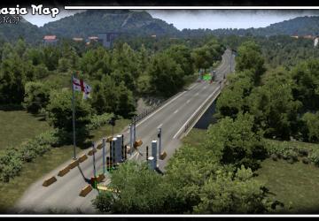 Abkhazia Map версия 1.2 для Euro Truck Simulator 2 (v1.57)