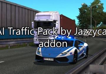 Мод Аддон для мода управляемые машины трафика к паку ai traffic pack by jazzycat v1.1 для Euro Truck Simulator 2 (v1.46.x, 1.47.x)