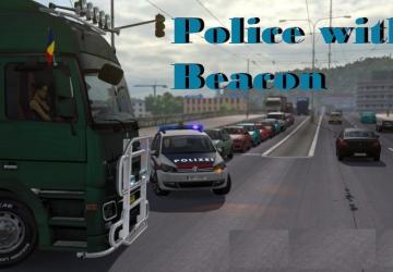Мод Addon Police with beacon версия 1.32 для Euro Truck Simulator 2 (v1.32.x)