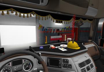 Мод Addons for Cabin Accessories DLC версия 3.8.2 для Euro Truck Simulator 2 (v1.28.x, - 1.36.x)