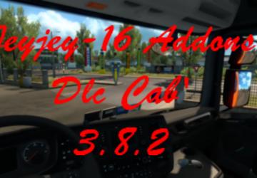 Мод Addons for Cabin Accessories DLC версия 3.8.2 для Euro Truck Simulator 2 (v1.28.x, - 1.36.x)