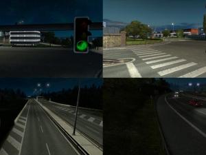 Мод AI Realistic lights версия 1.6 для Euro Truck Simulator 2 (v1.28.x)