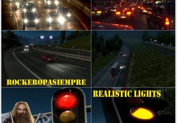 Мод AI Realistic lights версия 2.0 для Euro Truck Simulator 2 (v1.30.x)