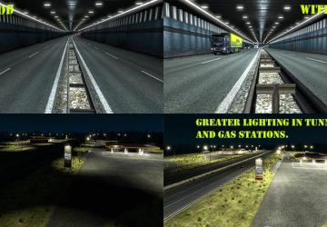 Мод AI Realistic lights версия 2.0 для Euro Truck Simulator 2 (v1.30.x)