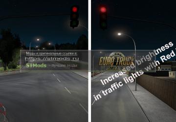 Мод AI Realistic lights версия 3.3 для Euro Truck Simulator 2 (v1.39.x)