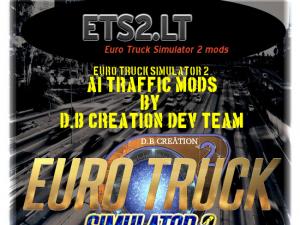 Мод D.B Realistic AI Traffic Intensity версия 5.6.4 для Euro Truck Simulator 2 (v1.27)