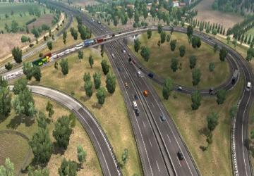 Мод D.B Realistic AI Traffic Intensity версия 6.6.9 для Euro Truck Simulator 2 (v1.33.x)