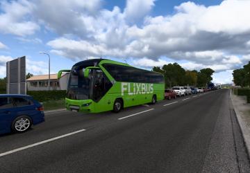 Мод Ai Traffic Flixbus версия 1.0 для Euro Truck Simulator 2 (v1.51)