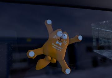 Мод Аксесуар Кот версия 1.0 для Euro Truck Simulator 2 (v1.35.x, - 1.43.x)