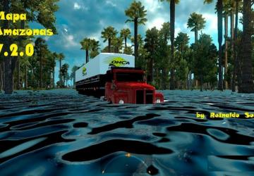 Amazonas Map версия 2.0 для Euro Truck Simulator 2 (v1.30.x)