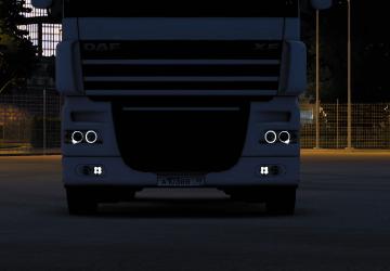 Мод Ангельские глазки для DAF XF 105 by Vadik v1.1 для Euro Truck Simulator 2 (v1.40.x)