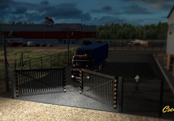 Мод Animated gates in companies версия 2.4 для Euro Truck Simulator 2 (v1.31.x)