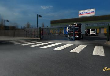 Мод Animated gates in companies версия 2.6 для Euro Truck Simulator 2 (v1.32.x)