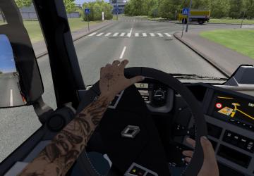 Мод Анимированные руки версия 1.0 для Euro Truck Simulator 2 (v1.39.x)