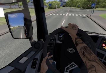 Мод Анимированные руки версия 1.0 для Euro Truck Simulator 2 (v1.39.x)