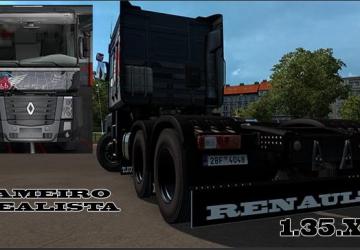 Мод Animated Mudguards для Renault Magnum версия 1.0 для Euro Truck Simulator 2 (v1.35.x)