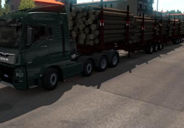 Мод Arctic Logs Trailer версия 1.0 для Euro Truck Simulator 2 (v1.38.x)