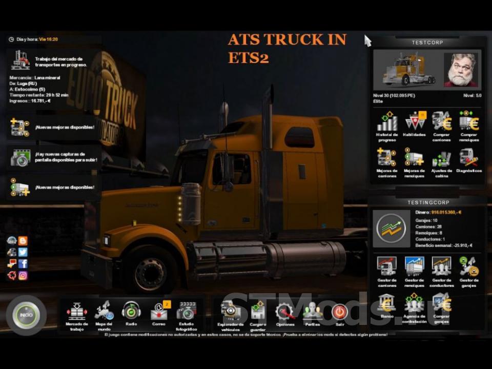 Скачать Мод ATS Mods In ETS2 Версия 1.0 Для Euro Truck Simulator 2.