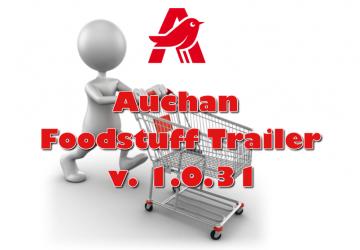 Мод Auchan Foodstuff Trailer версия 1.0.31 для Euro Truck Simulator 2 (v1.31.x)
