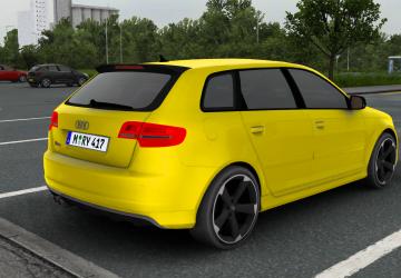 Мод Audi RS3 Sportback версия 1.8 для Euro Truck Simulator 2 (v1.46.x)