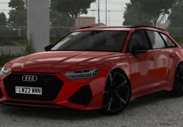 Мод Audi RS6 Avant C8 2020 версия 1.3 для Euro Truck Simulator 2 (v1.50.x)