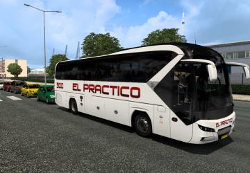 Мод Автобусы со скинами реальных компаний в трафик v2.1 для Euro Truck Simulator 2 (v1.46.x)