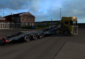 Мод Автовоз в собственночть «Truck Transport Trailer» v1.0 для Euro Truck Simulator 2 (v1.32.x)