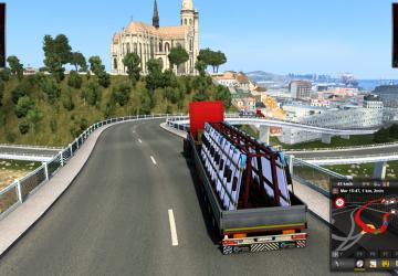 Карту Bartoland map 1:1 версия 2.5 для Euro Truck Simulator 2 (v1.45.x)