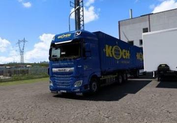 Мод BDF addon for DAF XF E6 Schumi версия 1.0 для Euro Truck Simulator 2 (v1.43.x)