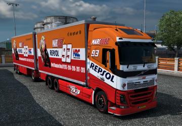 Мод BDF Tandem Marquez версия 1.0 для Euro Truck Simulator 2 (v1.38.x)