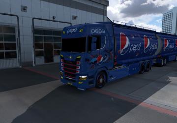 Мод BDF Tandem Pepsi версия 1.0 для Euro Truck Simulator 2 (v1.37.x, 1.38.x)