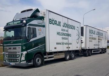 Мод BDF Tandem skin Borje-Jonsson версия 1.0 для Euro Truck Simulator 2 (v1.38.x)