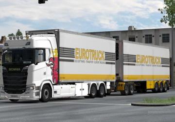 Мод BDF Tandem Truck Pack версия 100.0 для Euro Truck Simulator 2 (v1.32.x)