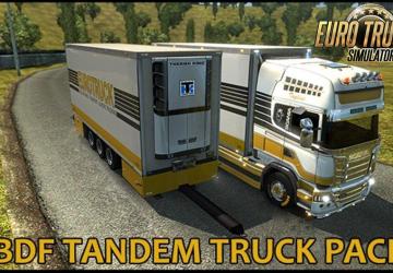 Мод BDF Tandem Truck Pack версия 103.0 для Euro Truck Simulator 2 (v1.33.x, 1.34.x)