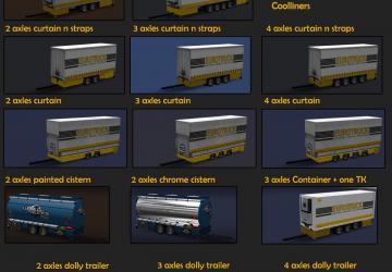 Мод BDF Tandem Truck Pack версия 95.0 для Euro Truck Simulator 2 (v1.32.x)