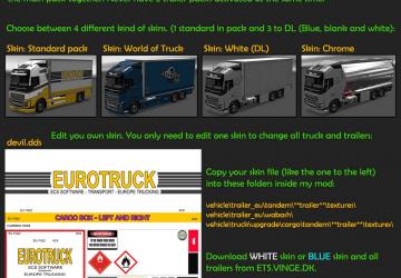 Мод BDF Tandem Truck Pack версия 95.0 для Euro Truck Simulator 2 (v1.32.x)