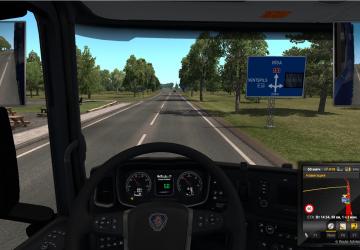 Мод Big Cruis in dash версия 1.0 для Euro Truck Simulator 2 (v1.31.x, - 1.33.x)