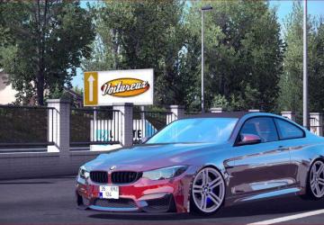 Мод BMW M4 GTS версия 1.0 для Euro Truck Simulator 2 (v1.35.x, 1.36.x)