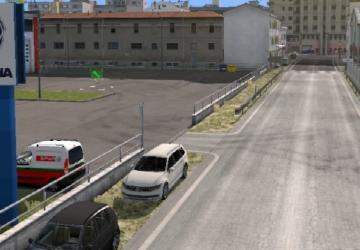 Мод Более разнообразный трафик на парковках версия 1.0 для Euro Truck Simulator 2 (v1.43.x)