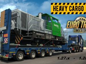 Мод Большой пак  тяжёлых и негабаритных прицепов v1.0 для Euro Truck Simulator 2 (v1.27.х, 1.28.x)