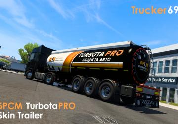 Мод БРСМ TurbotaPRO Trailer Skin версия 1.0 для Euro Truck Simulator 2 (v1.45)