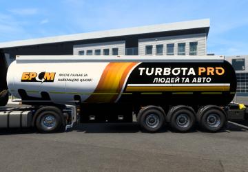 Мод БРСМ TurbotaPRO Trailer Skin версия 1.0 для Euro Truck Simulator 2 (v1.45)