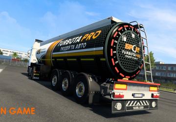 Мод БРСМ TurbotaPRO Trailer Skin версия 1.3.1 для Euro Truck Simulator 2 (v1.45)