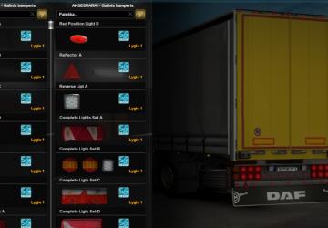 Мод Пак тюнинга для  SCS трейлеров версия 1.2 для Euro Truck Simulator 2 (v1.35.x)