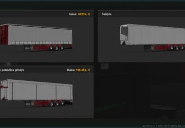 Мод Пак тюнинга для  SCS трейлеров версия 1.6 для Euro Truck Simulator 2 (v1.35.x, 1.36.x)