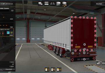 Мод Пак тюнинга для  SCS трейлеров версия 1.7 для Euro Truck Simulator 2 (v1.38.x)