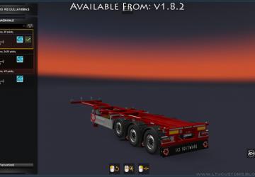 Мод Пак тюнинга для  SCS трейлеров версия 1.8.2 для Euro Truck Simulator 2 (v1.39.x)