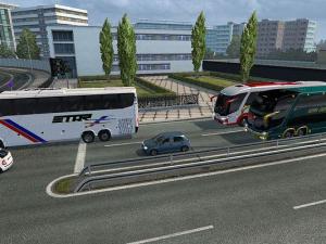 Мод Bus Marcopolo G7 Argentina in traffic версия 04.06.17 для Euro Truck Simulator 2 (v1.26.x, - 1.32.х)