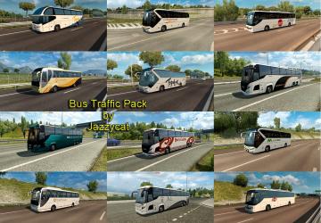 Мод Bus Traffic Pack версия 4.8 для Euro Truck Simulator 2 (v1.31.x)