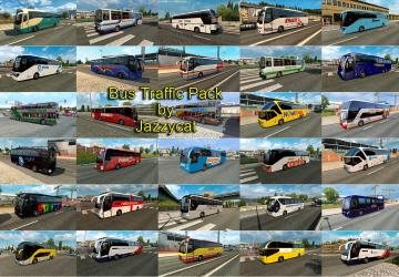 Мод Bus Traffic Pack версия 4.8 для Euro Truck Simulator 2 (v1.31.x)